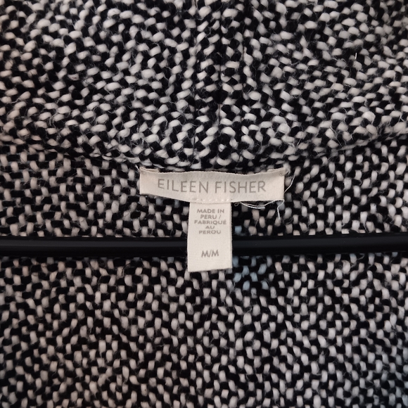 Eileen Fisher Womens Med Peruvian-Organic-Cotton Shawl-Collar Jacket - Picture 3 of 4